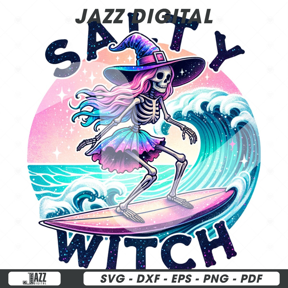 Salty Witch PNG, Snarky Skeleton Clipart, Trendy Sublimation Design for Graphic Tees, Funny Salty Skeleton DTF File, Stickers, Jar Wrap.jpg