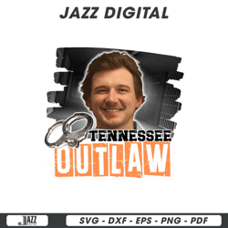 morgan wallen tennessee outlaw png, digital file, instant download