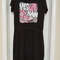 Tie Front Jumper Dress WYES WE KAM Graphic Print XL 0