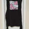 Tie Back Shoulder Pad Dress WYES WE KAM Graphic Print Large 0