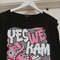 Tie Back Shoulder Pad Dress WYES WE KAM Graphic Print Large 1