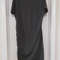 Dark Grey Ruched Side Dress WYES WE KAM Graphic Large 3