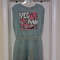 Pastel Green Tie Waist Romper WYES WE KAM Graphic Print Large 0