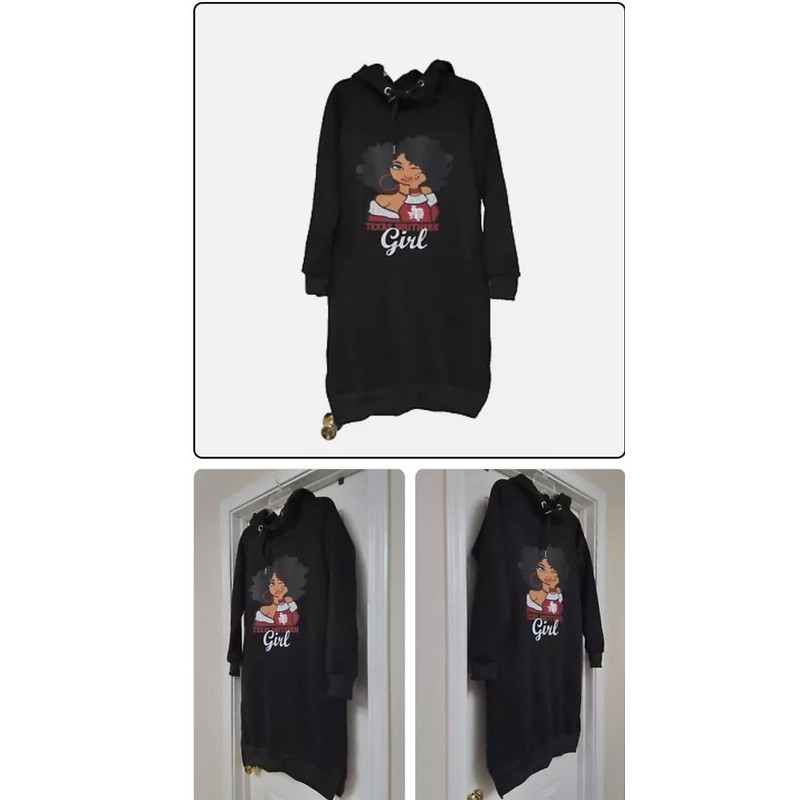 Sweatshirt Hoodie Dress WTSU Girl Graphic Print Small 0