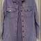 Purple Denim Shirt Jacket W PVAMU Panther Girl Graphic Print Medium 1