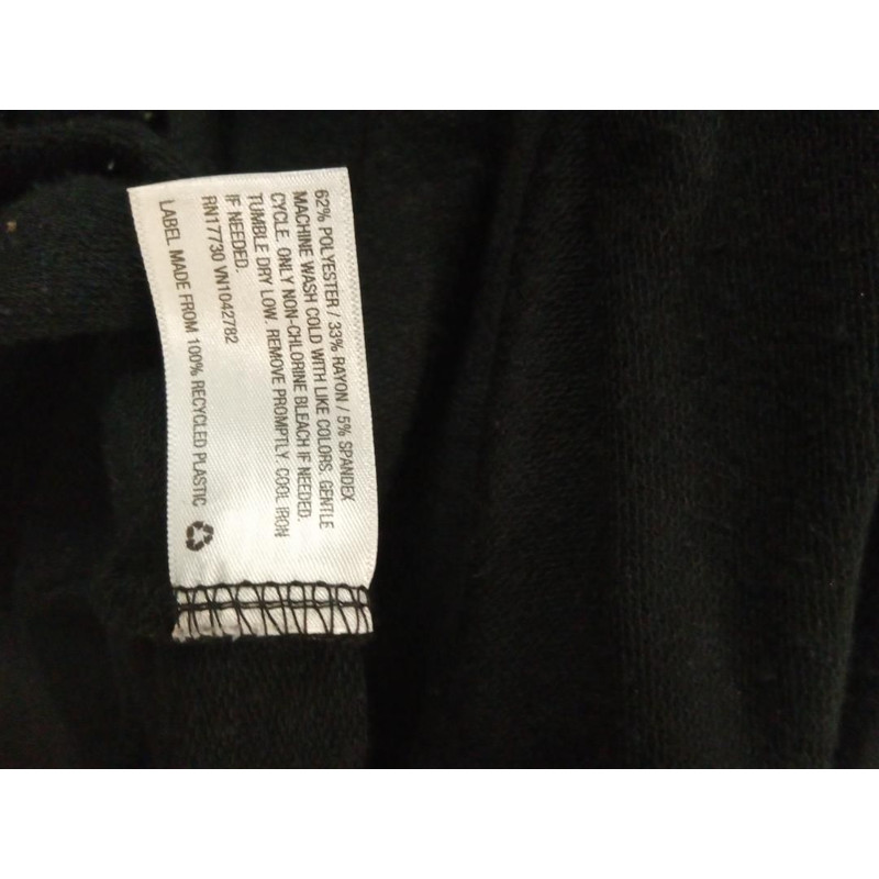 Youth FOHAWK BookWorm UpcycledRecycled Mossimo Sleeveless Crossback Hoodie Black XS 3