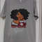 Texas Southern Girl Graphic Print TShirt Medium Gray 0