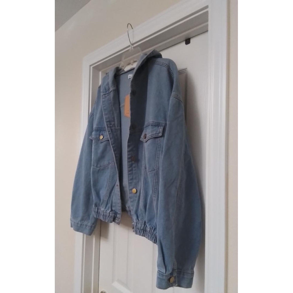 Selena Dreaming Of You Graphic Print Jean Jacket Hoodie Size XL 5