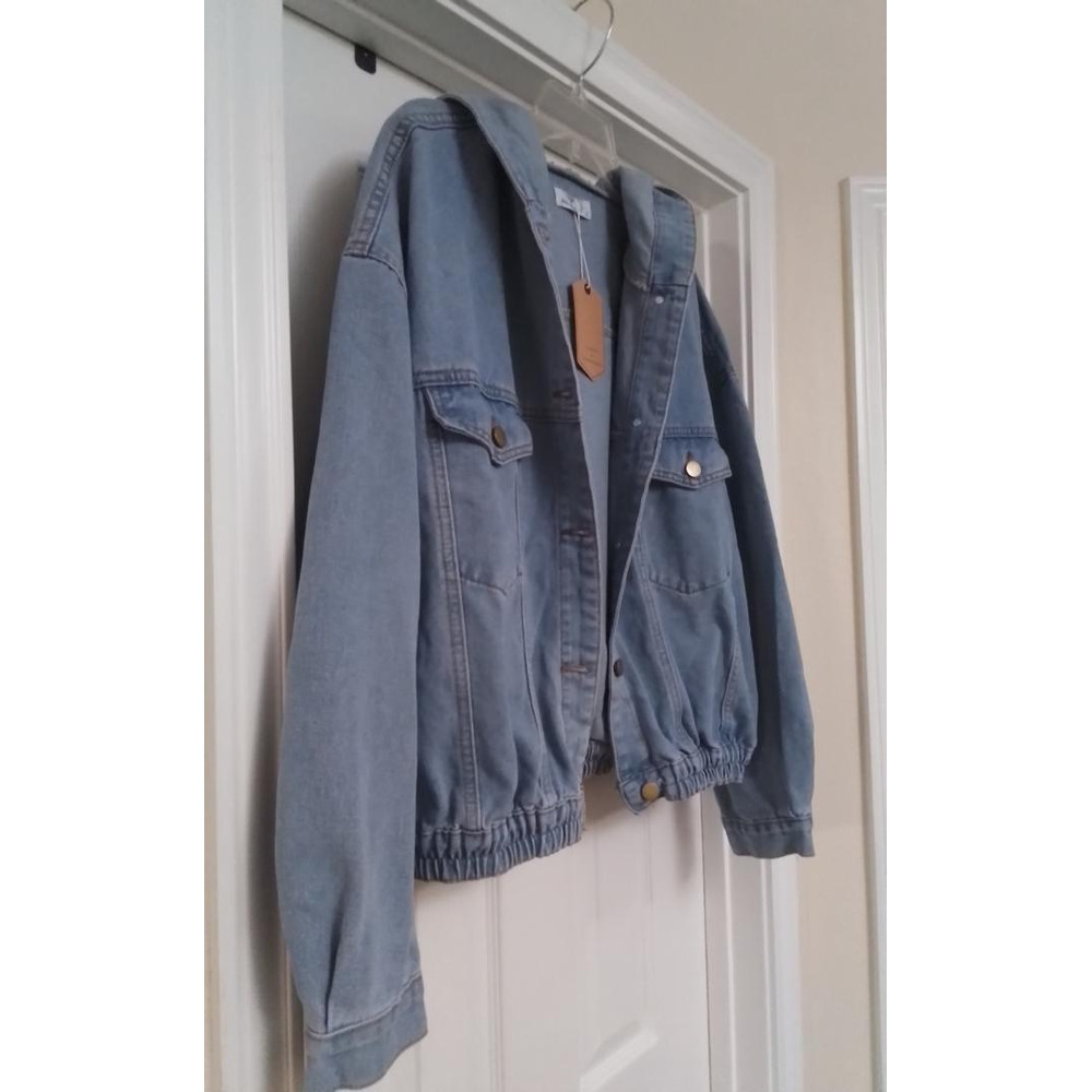 Selena Dreaming Of You Graphic Print Jean Jacket Hoodie Size XL 6