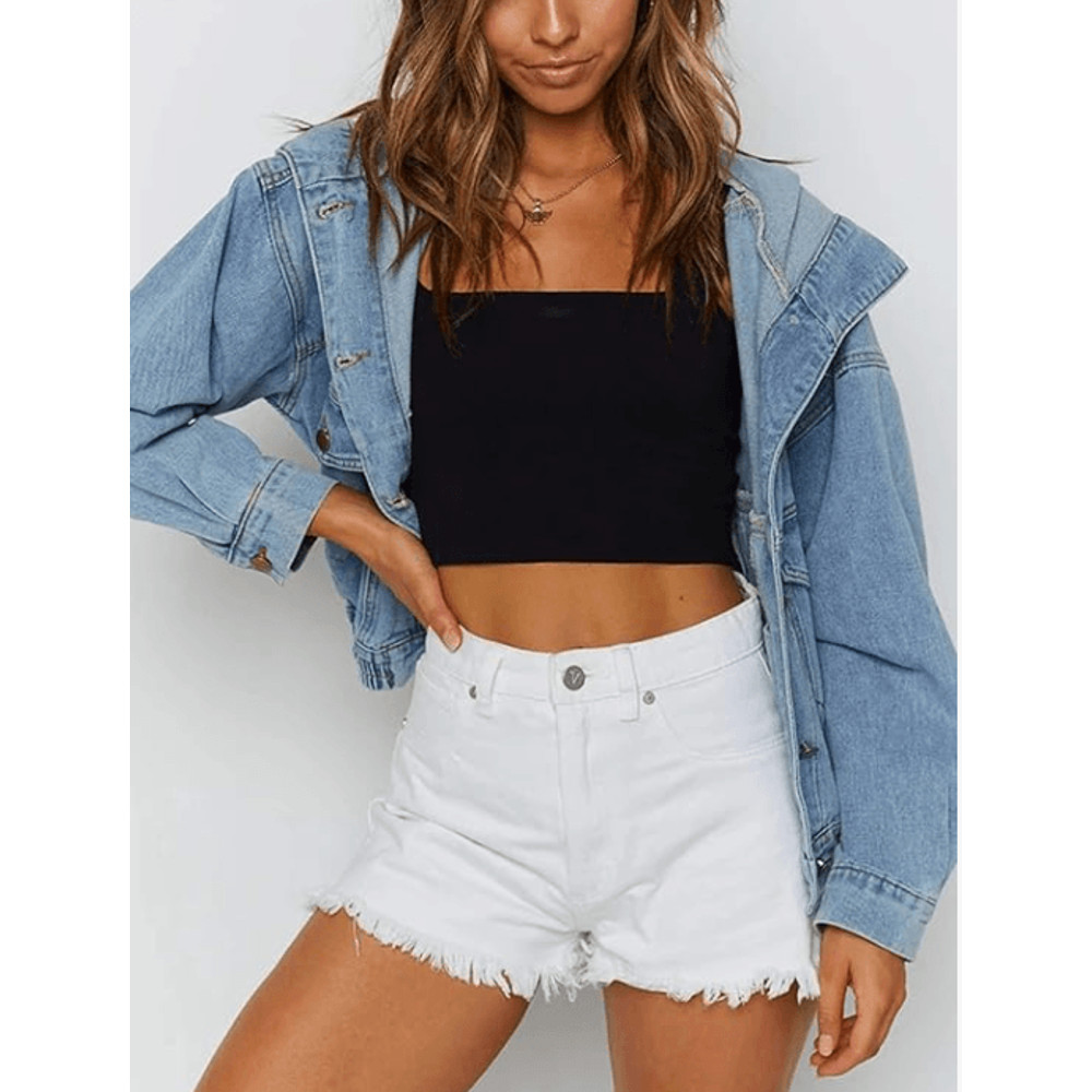 Selena Dreaming Of You Graphic Print Jean Jacket Hoodie Size XL 7