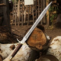 VIKING SWORDS Handmade Forged Damascus steel, Best Anniversary gift for him, COSPLAY Fantasy Swords, high quality gift