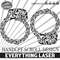 HANDCUFF SCROLL Design 09 Logo Seal Custom Ai Vector SVG DXF PNG Digital Lasercut Lasermachine 0