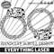 HANDCUFF SCROLL Design 10 Logo Seal Custom Ai Vector SVG DXF PNG Digital Lasercut Lasermachine 0