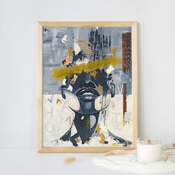 black model art, model art poster, black abstract art, digital download, digital file for mug, tshirt, poster, png/svg