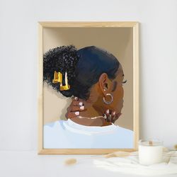 sexy grizzl girl art, model queen poster, black abstract art, file for cricut, digital file for mug, tshirt, poster