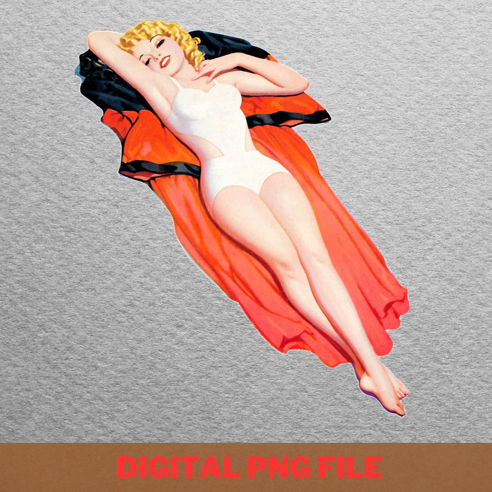 Pinup Retro Charm PNG, Pinup PNG, Pinup Girls Digital Png Files.jpg