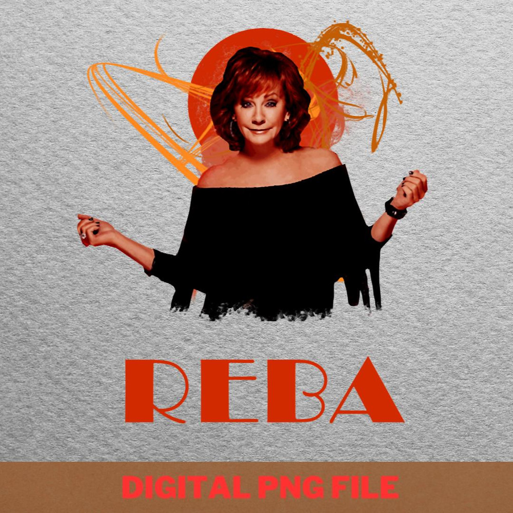 Reba Mcentire Powerhouse PNG, Reba Mcentire PNG, Outlaw Country Digital Png Files.jpg