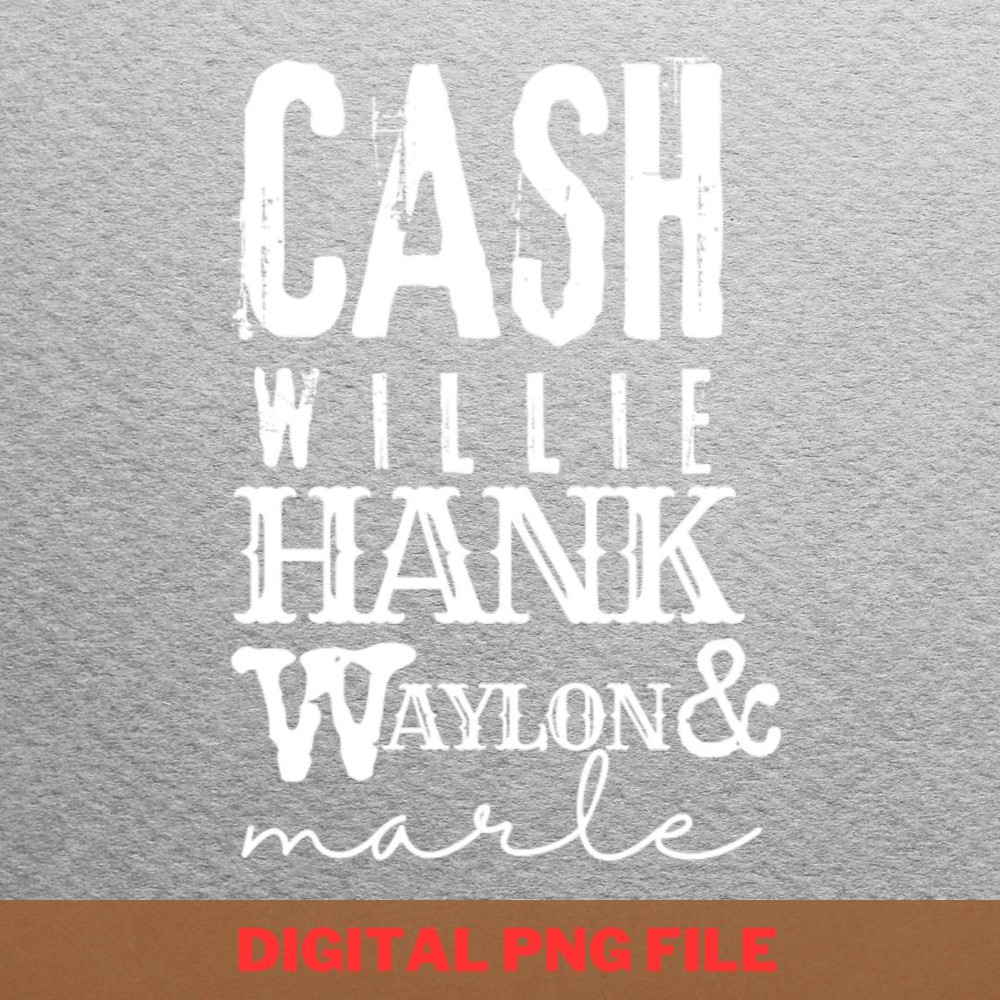 Country Legends Retro Style PNG, Country Music PNG, Outlaw Music Digital Png Files.jpg