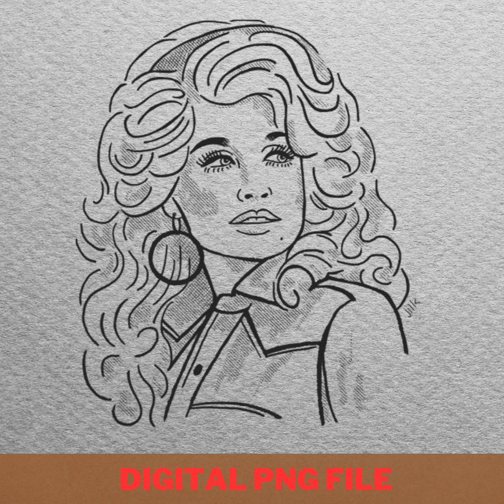 Dolly Parton PNG, Country Music PNG, Outlaw Music Digital Png Files.jpg