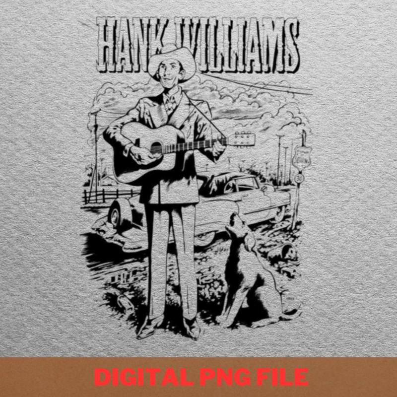 Hank By Ss PNG, Country Music PNG, Outlaw Music Digital Png Files.jpg