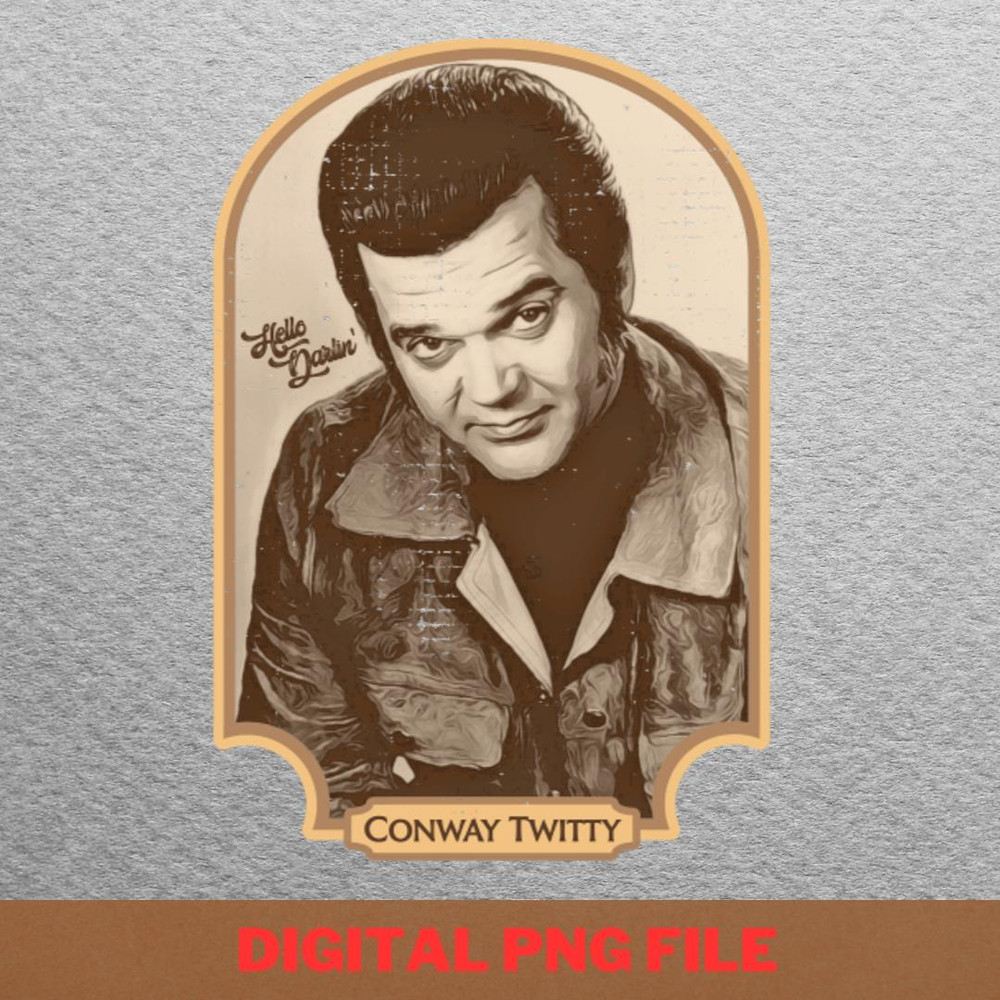 Hello Darlin PNG, Country Music PNG, Outlaw Music Digital Png Files.jpg
