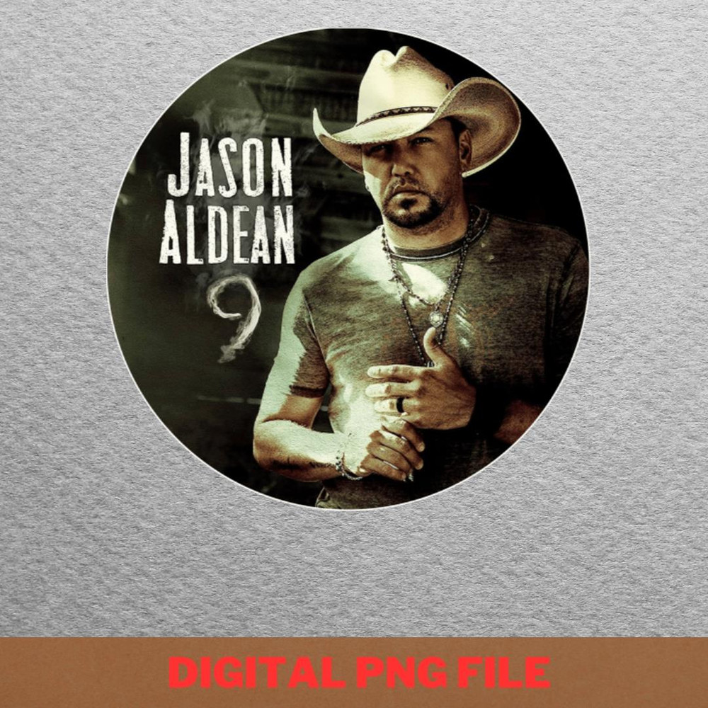 Jason Aldean PNG, Country Music PNG, Outlaw Music Digital Png Files.jpg