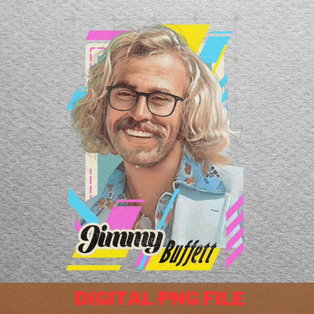 Jimmy Buffett Retro Vintage PNG, Country Music PNG, Outlaw Music Digital Png Files.jpg