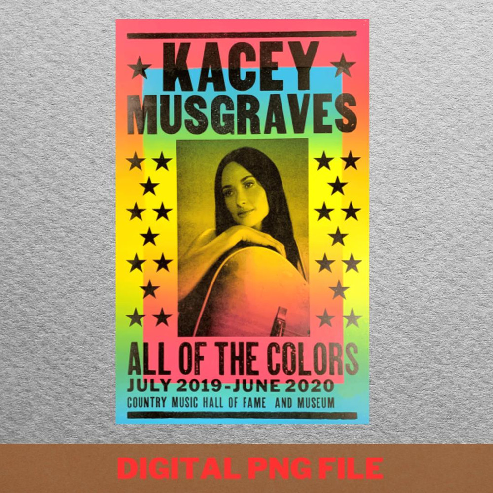 Kacey Musgraves All Of The Colors PNG, Country Music PNG, Outlaw Music Digital Png Files.jpg