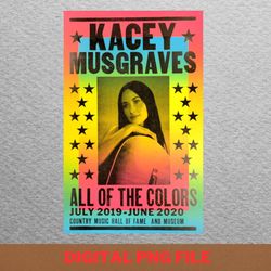 kacey musgraves all of the colors png, country music png, outlaw music digital png files