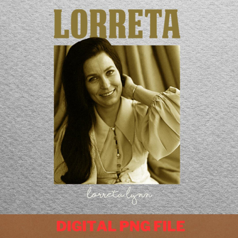 Loretta Lynn Love PNG, Country Music PNG, Outlaw Music Digital Png Files.jpg