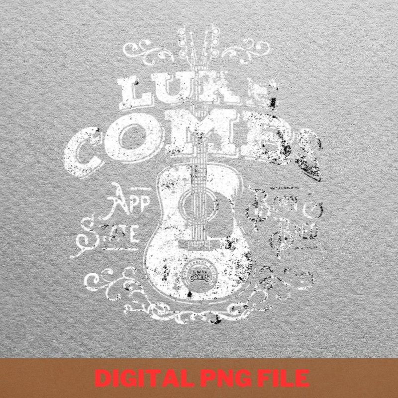 Luke Guitar PNG, Country Music PNG, Outlaw Music Digital Png Files.jpg