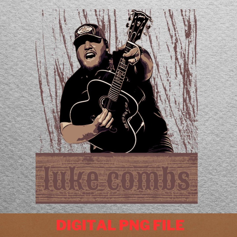 Luke Combs Country Music PNG, Country Music PNG, Outlaw Music Digital Png Files.jpg