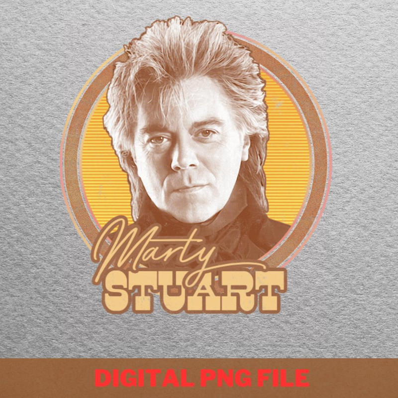 Marty Stuart Faded PNG, Country Music PNG, Outlaw Music Digital Png Files.jpg