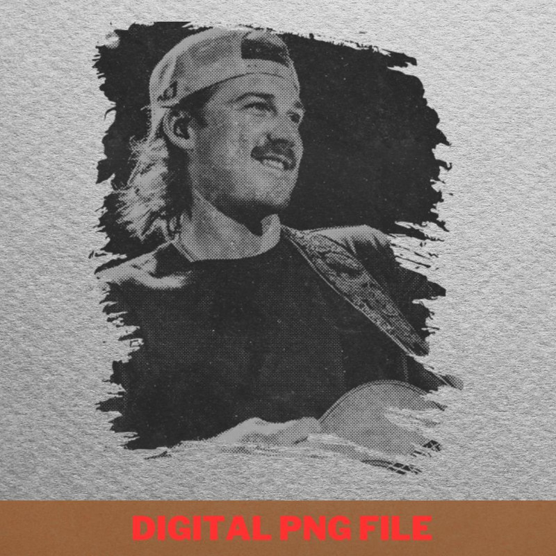 Morgan Wallen Retro Poster  PNG, Country Music PNG, Outlaw Music Digital Png Files.jpg