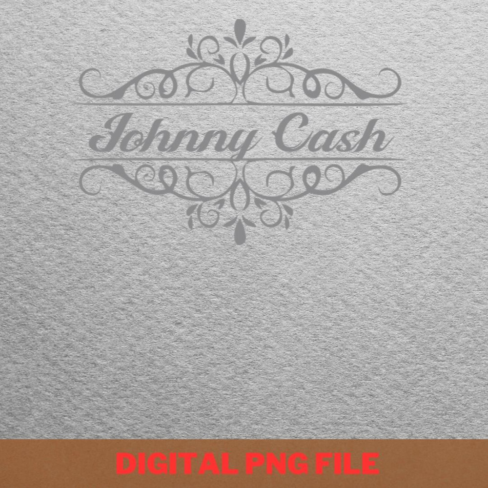 Nice Johnny Cash PNG, Country Music PNG, Outlaw Music Digital Png Files.jpg