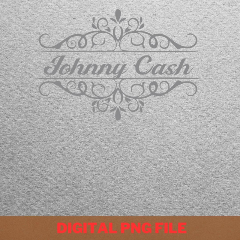 Nice Johnny Cash PNG, Country Music PNG, Outlaw Music Digital Png Files.jpg