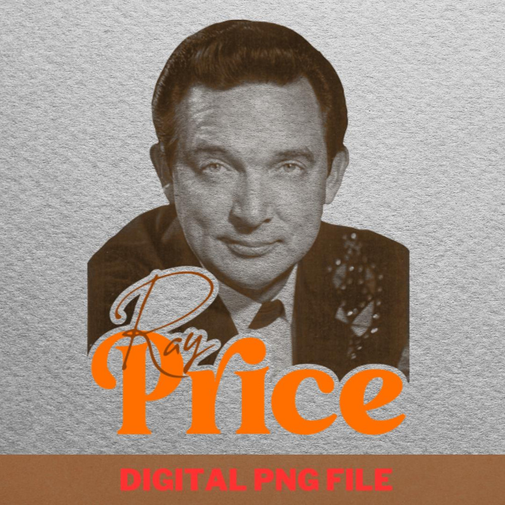 Ray Price Classic Country Profile Icon Tribute PNG, Country Music PNG, Outlaw Music Digital Png Files.jpg