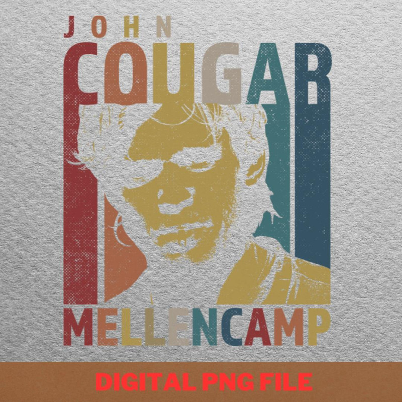 Retro Men John Cougar Gift For Fans PNG, Country Music PNG, Outlaw Music Digital Png Files.jpg