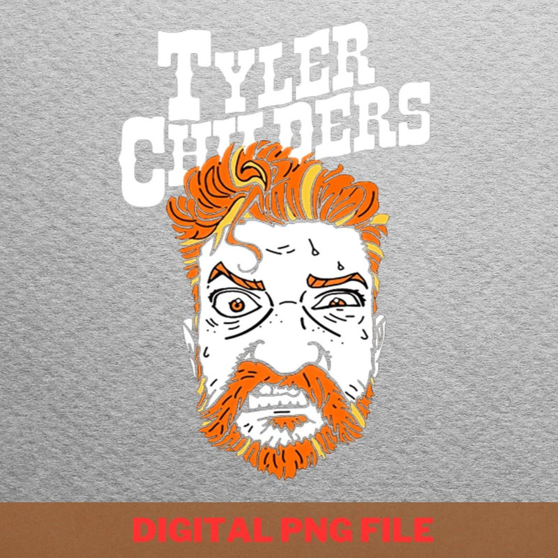 Tyler Childers By Jack Browning PNG, Country Music PNG, Outlaw Music Digital Png Files.jpg