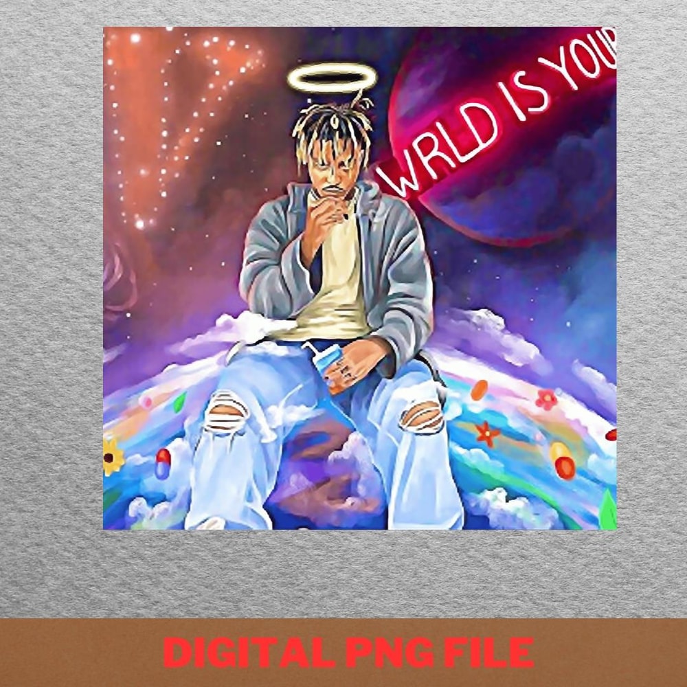 Juice Wrld Artistic Vision PNG, rainbow friends PNG, Rapper Digital Png Files.jpg