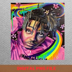juice wrld creative videos png, rainbow friends png, rapper digital png files