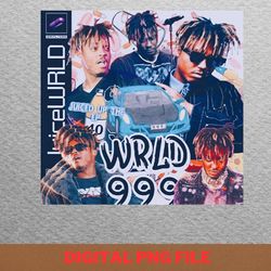 juice wrld iconic collaborations png, rainbow friends png, rapper digital png files