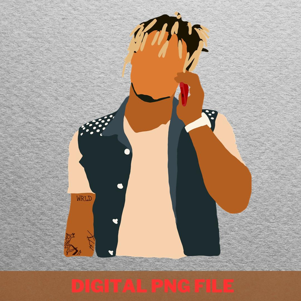 Juice Wrld Inspirational Messages PNG, rainbow friends PNG, Rapper Digital Png Files.jpg