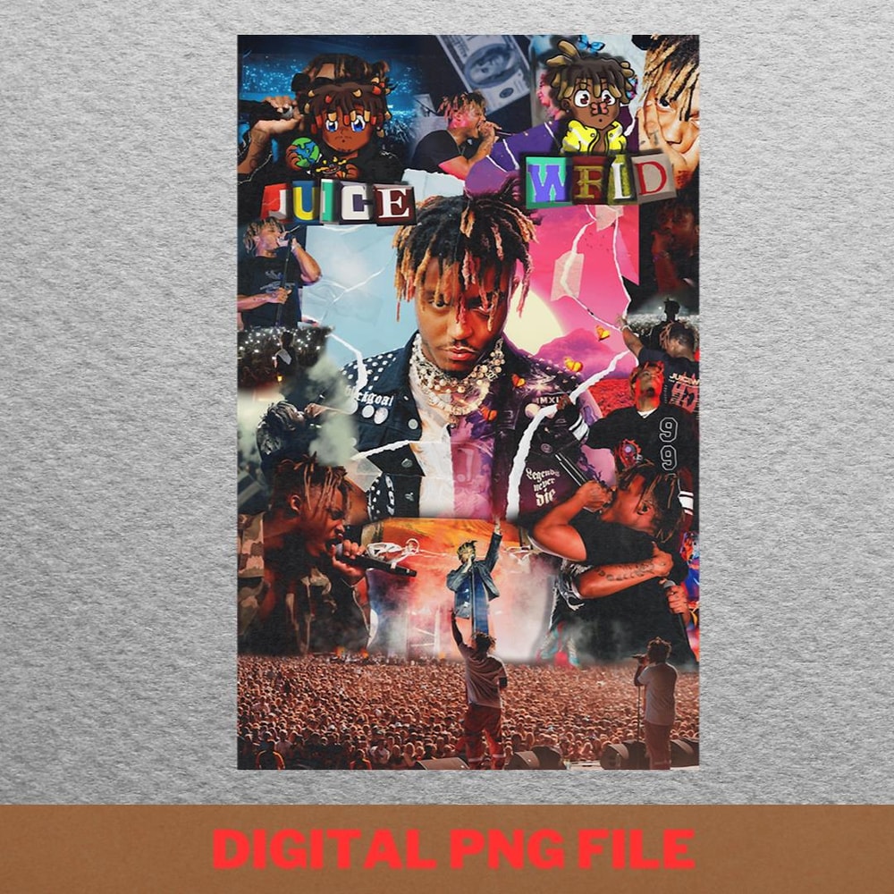 Juice Wrld Music Videos PNG, rainbow friends PNG, Rapper Digital Png Files.jpg