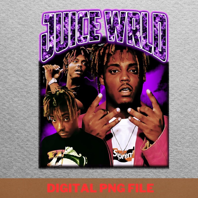 Juice Wrld Worldwide Recognition PNG, rainbow friends PNG, Rapper Digital Png Files.jpg