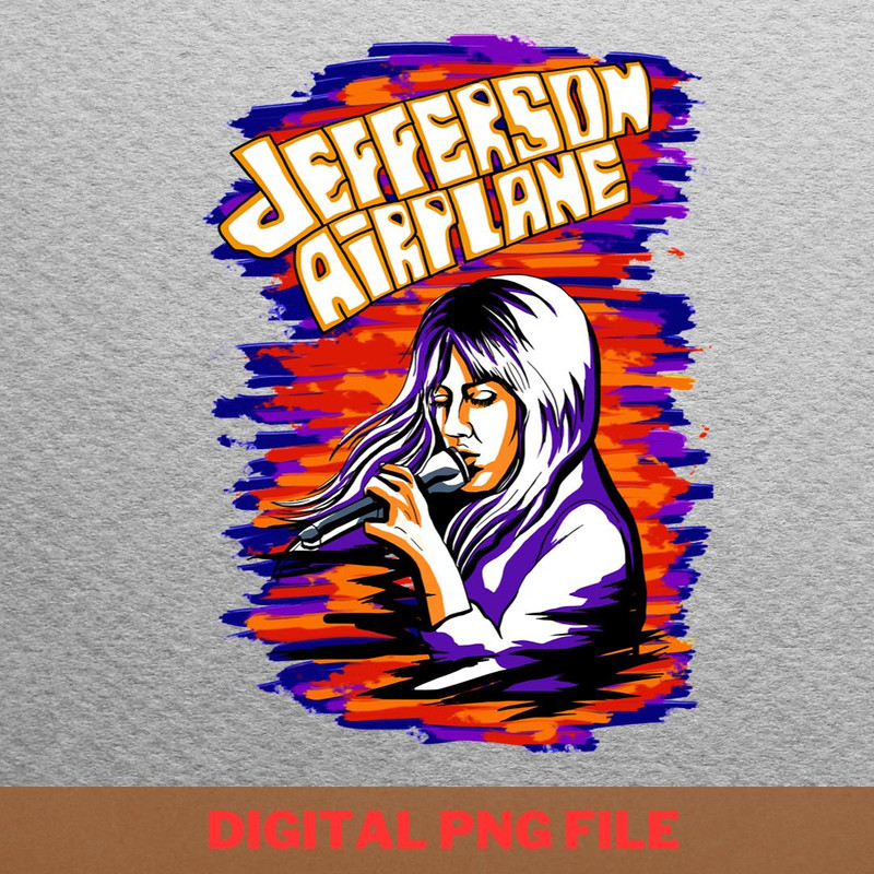 Jefferson Airplane Flower Power Chronicles PNG, Jefferson Airplane PNG, Psychedelic Digital Png Files.jpg