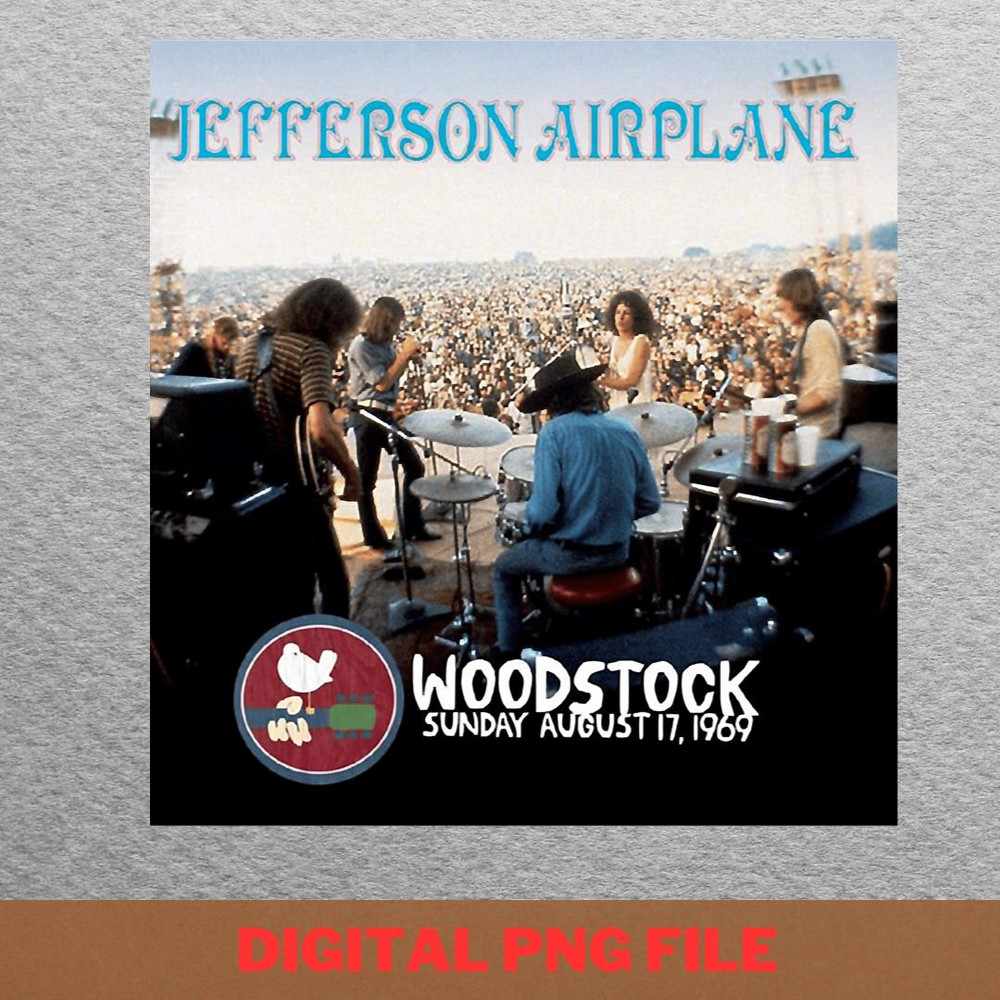 Jefferson Airplane Journey To Woodstock PNG, Jefferson Airplane PNG, Psychedelic Digital Png Files.jpg