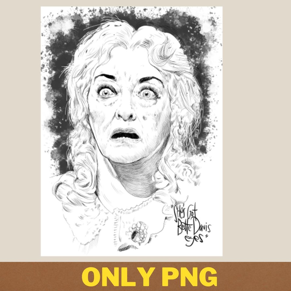 Film Noir Footsteps In Fog Bette Davis Eyes PNG, Cult Movies PNG, Old Hollywood Digital Png Files.jpg