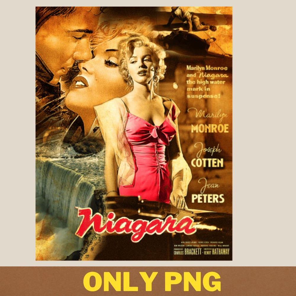 Film Noir Light Filters Through Rose In Niagara PNG, Cult Movies PNG, Old Hollywood Digital Png Files.jpg