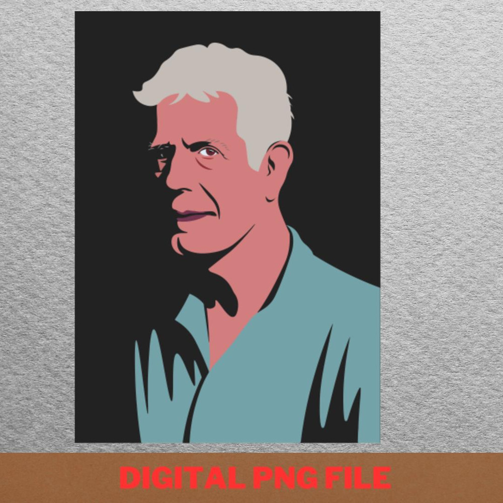 Anthony Bourdain Craved Exploration PNG, Anthony Bourdain PNG, Master Chef Digital Png Files.jpg